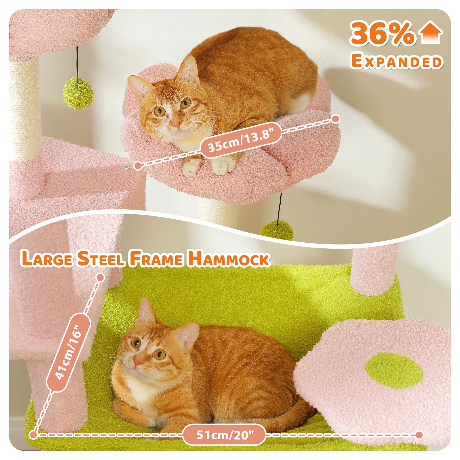 Grand arbre à chat multi-niveaux