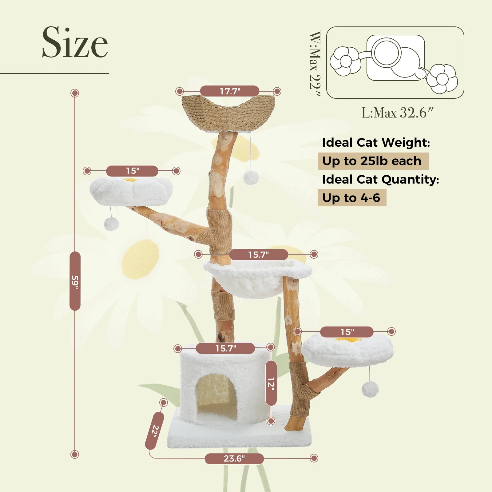 Arbre à chat moderne