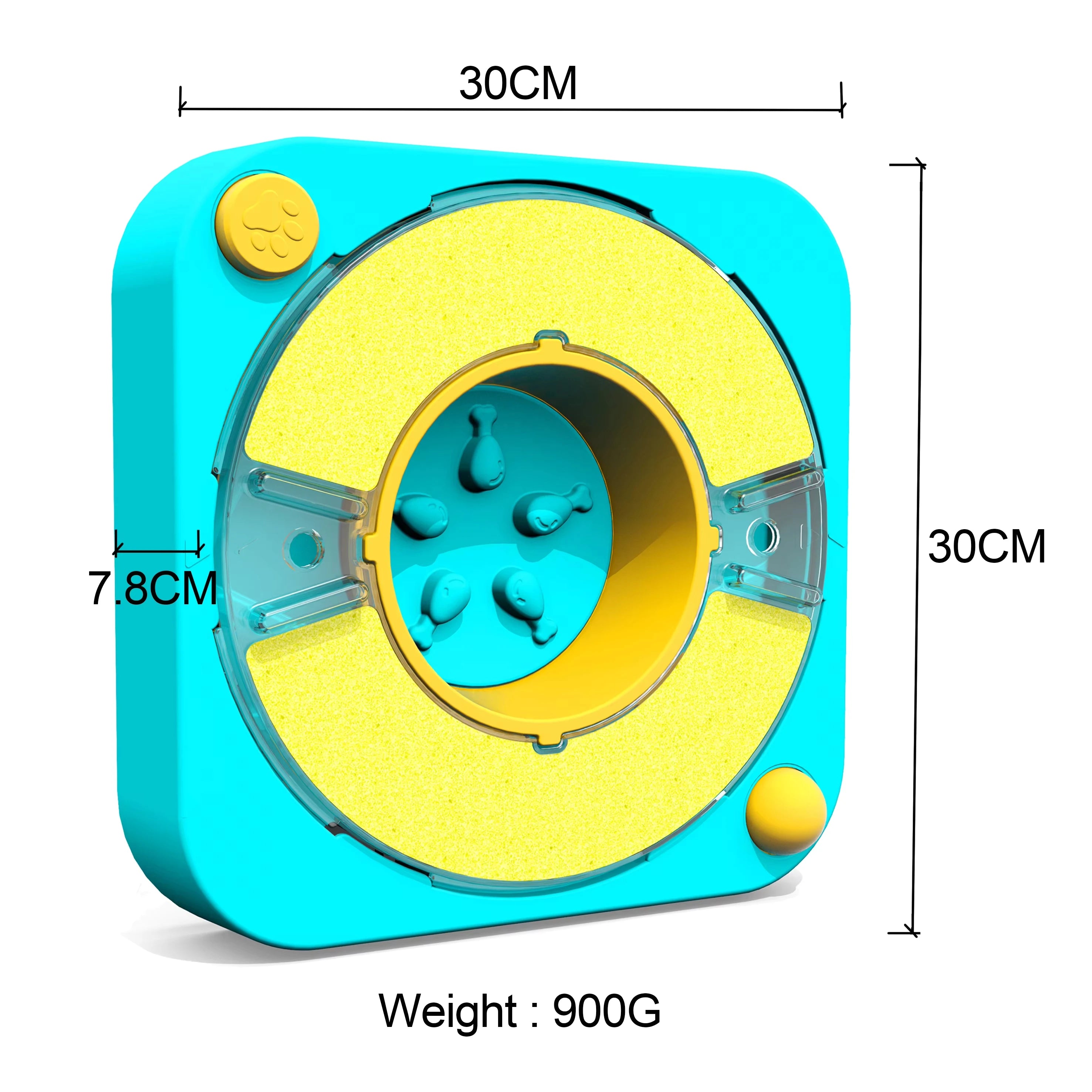 Jouet puzzle interactif 3 en 1 pour chien