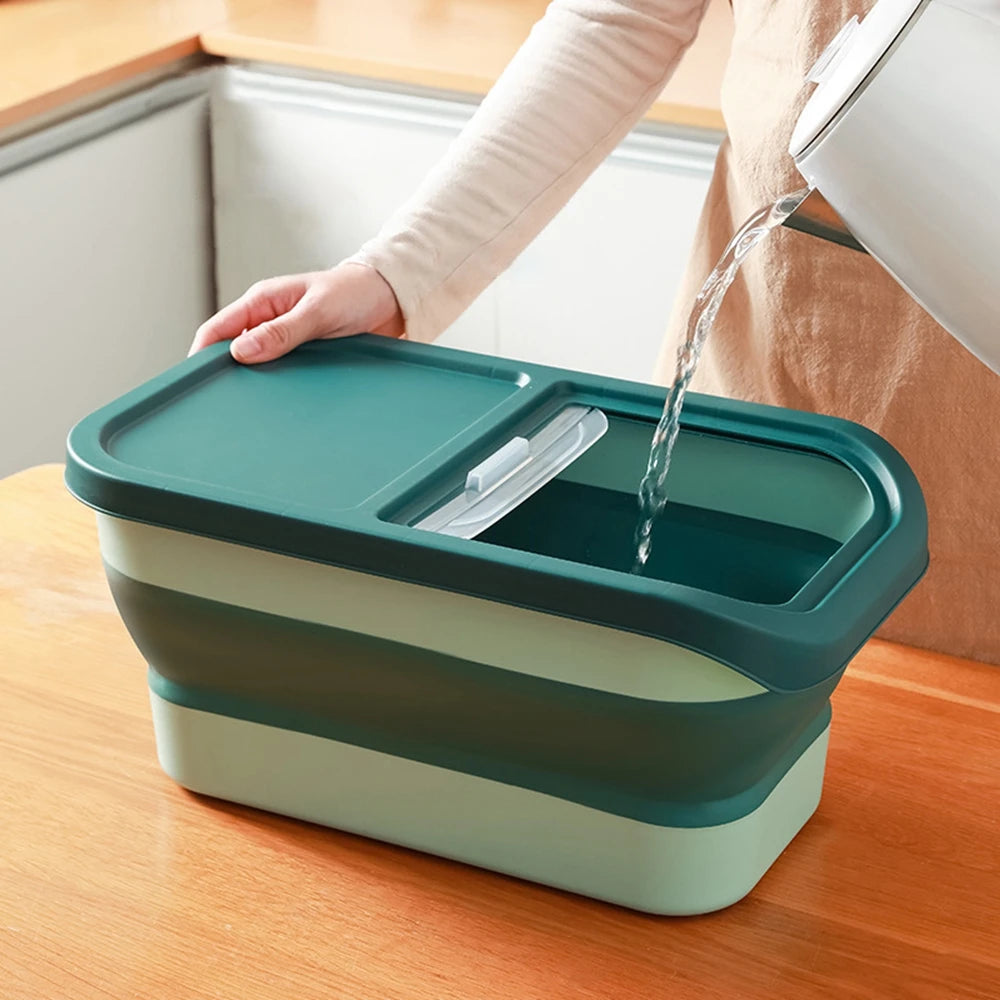 Conteneur pliable pour nourriture pour animaux
