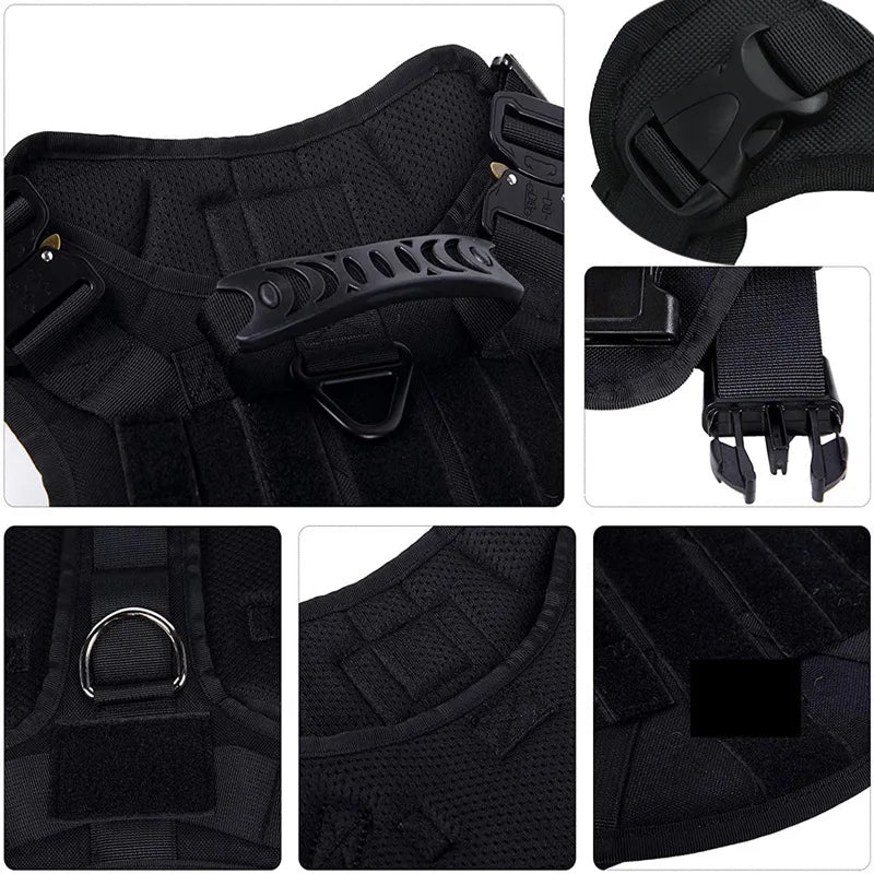 Harnais tactique militaire pour chien