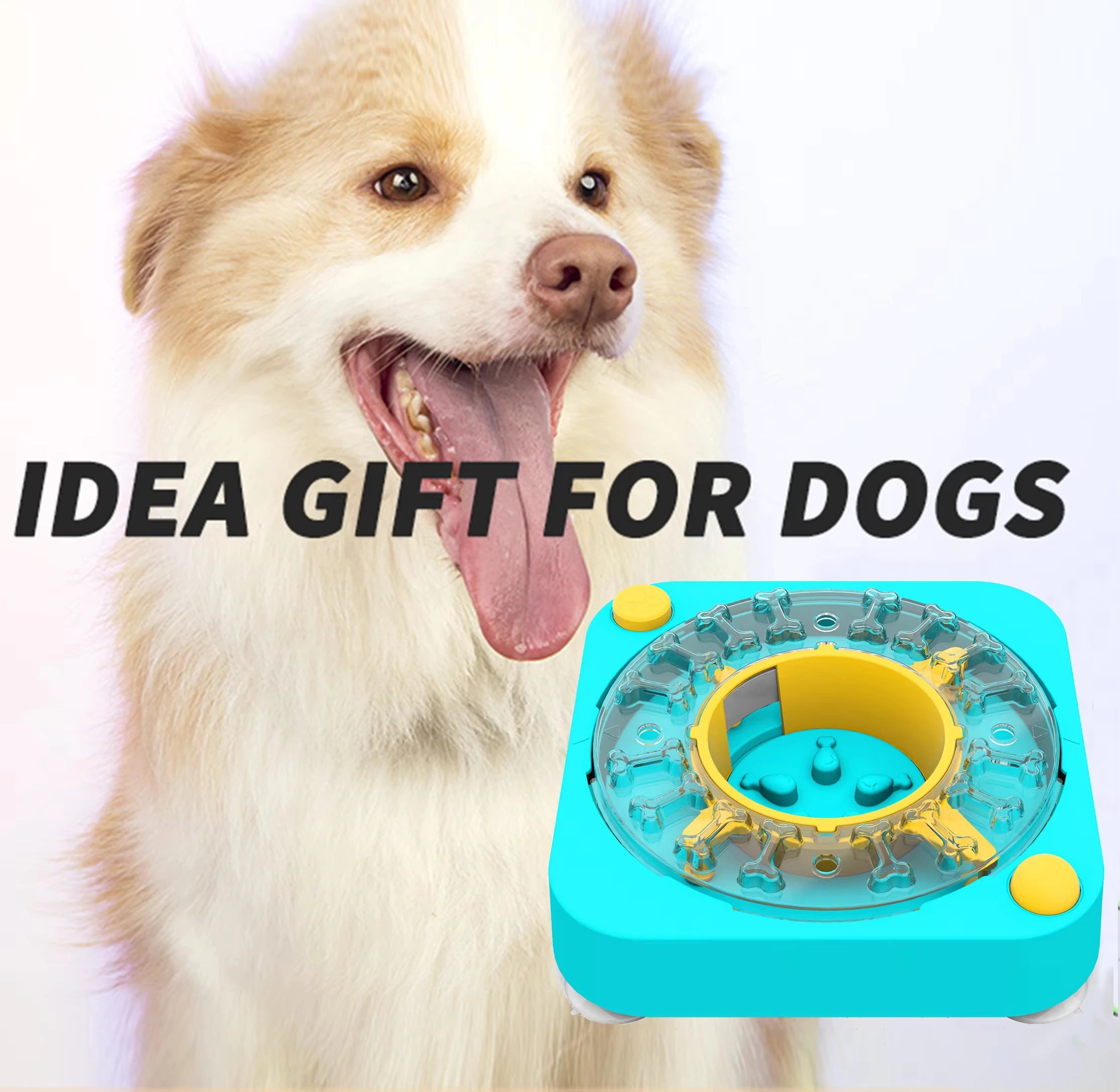 Jouet puzzle interactif 3 en 1 pour chien