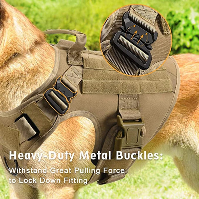 Harnais tactique militaire pour chien