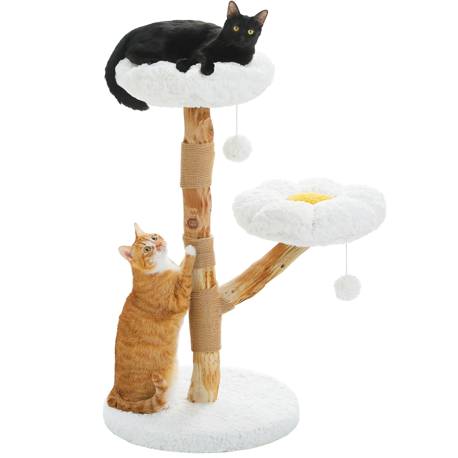 Arbre à chat fleuri de luxe
