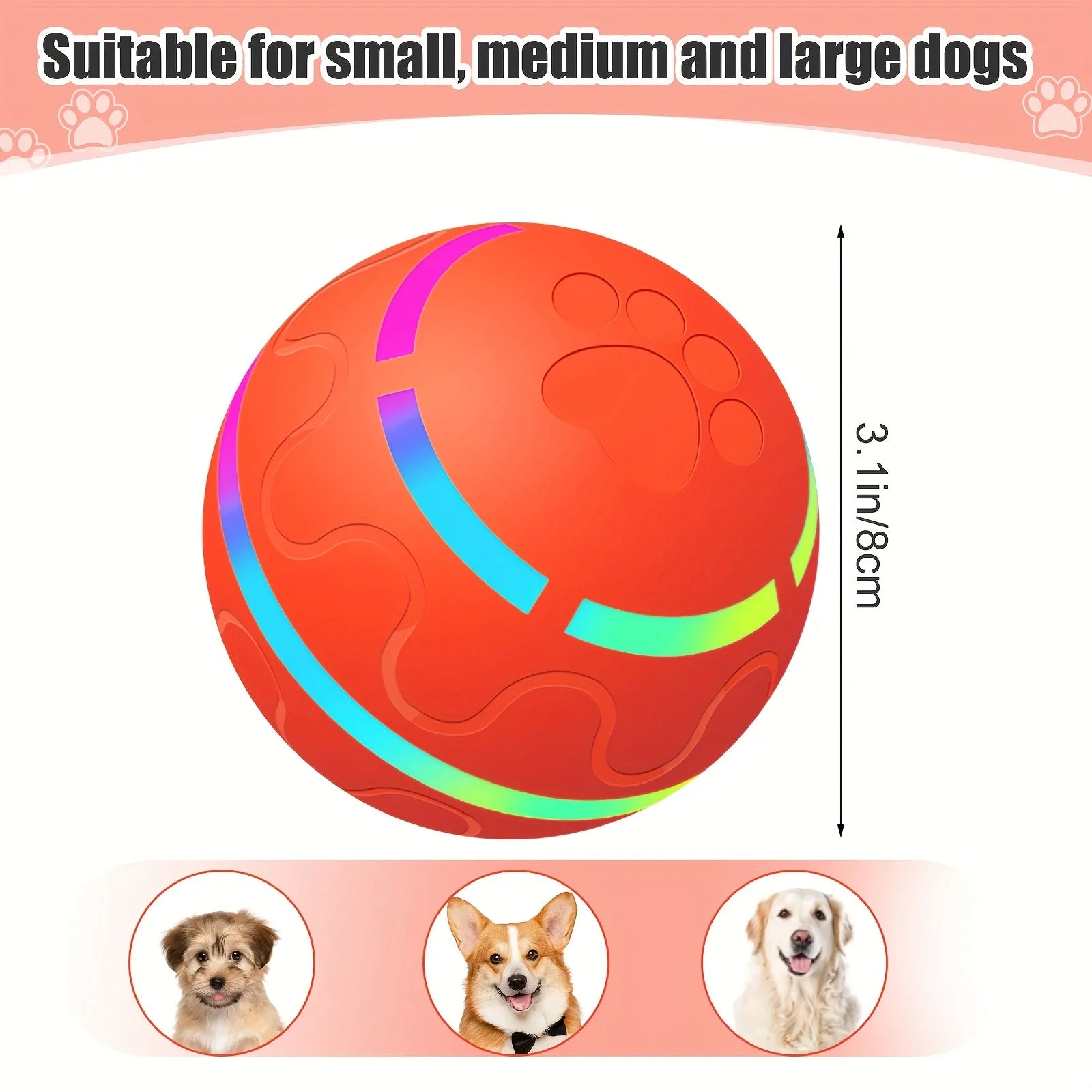 Balle interactive pour chien