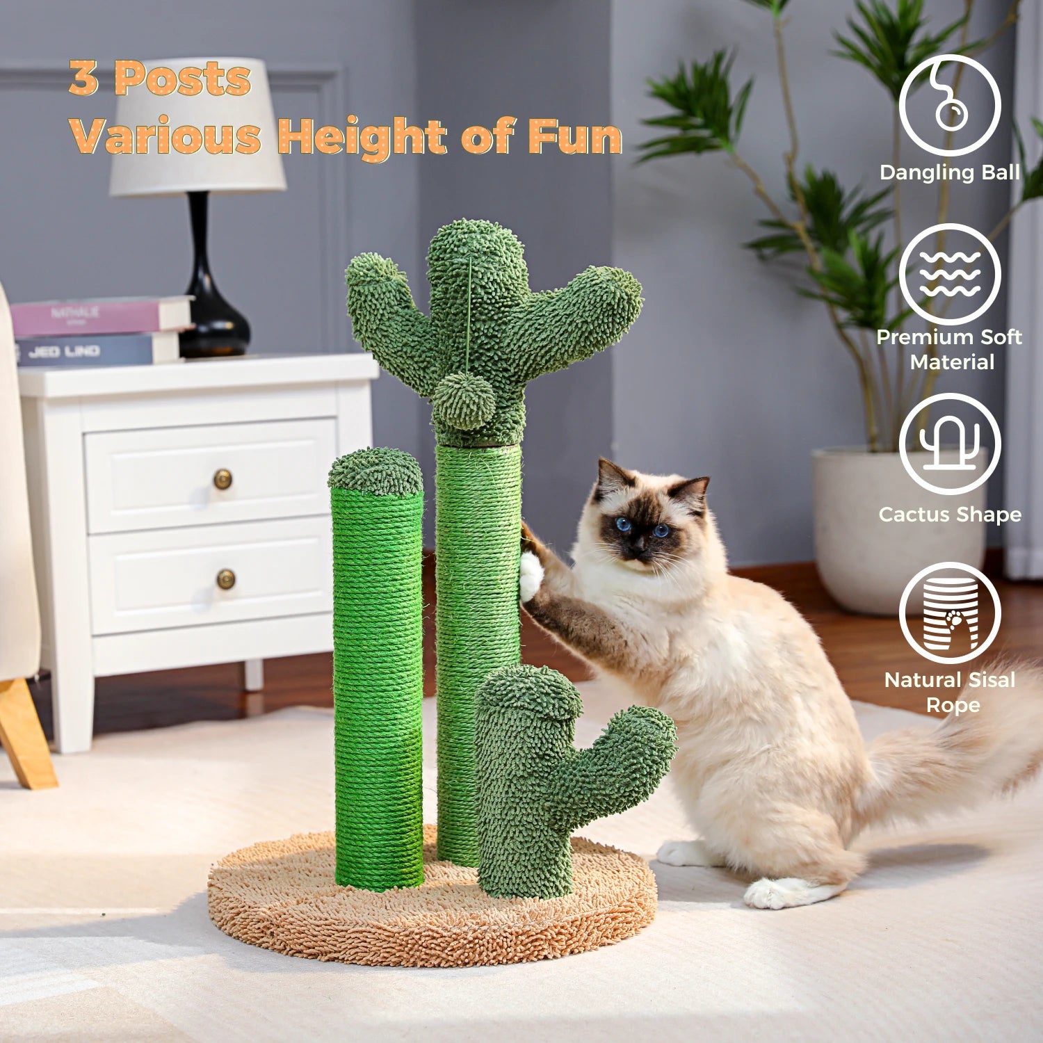 Griffoir cactus pour chat