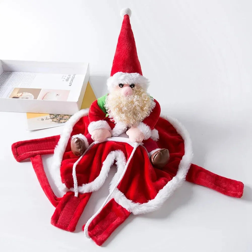 Santa Claus Christmas Dog Costume