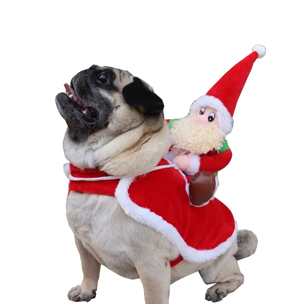Santa Claus Christmas Dog Costume
