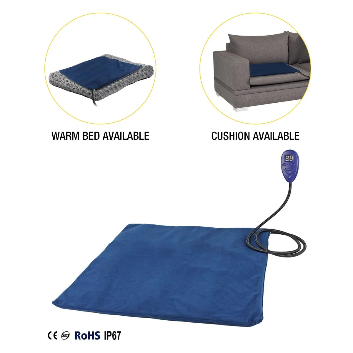Coussin chauffant électrique pour chien