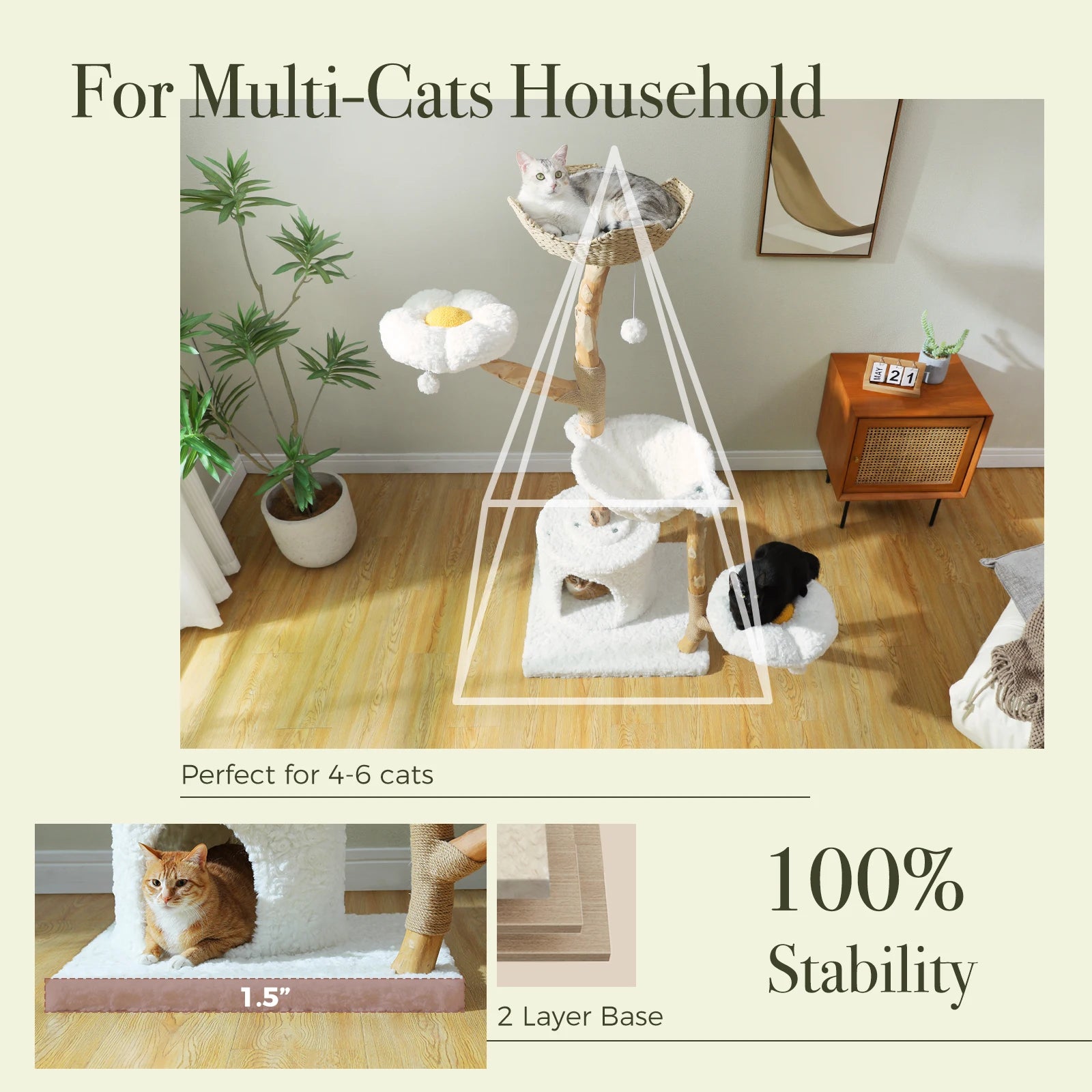 Modern Cat Tree Tower