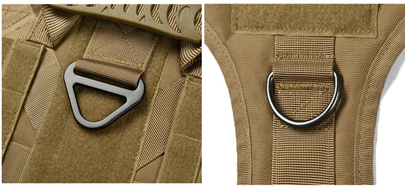 Harnais tactique militaire pour chien