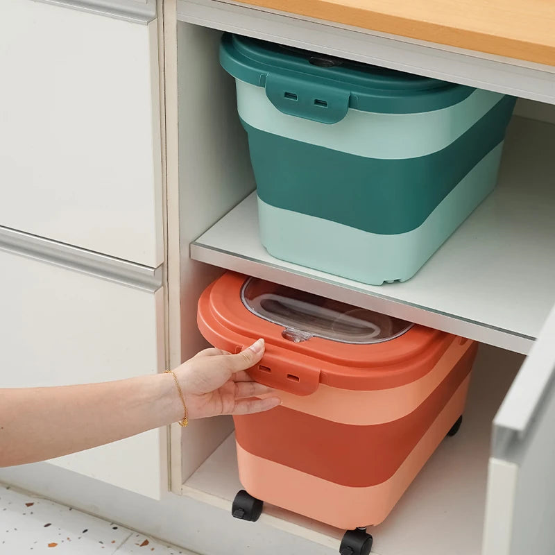 Conteneur pliable pour nourriture pour animaux