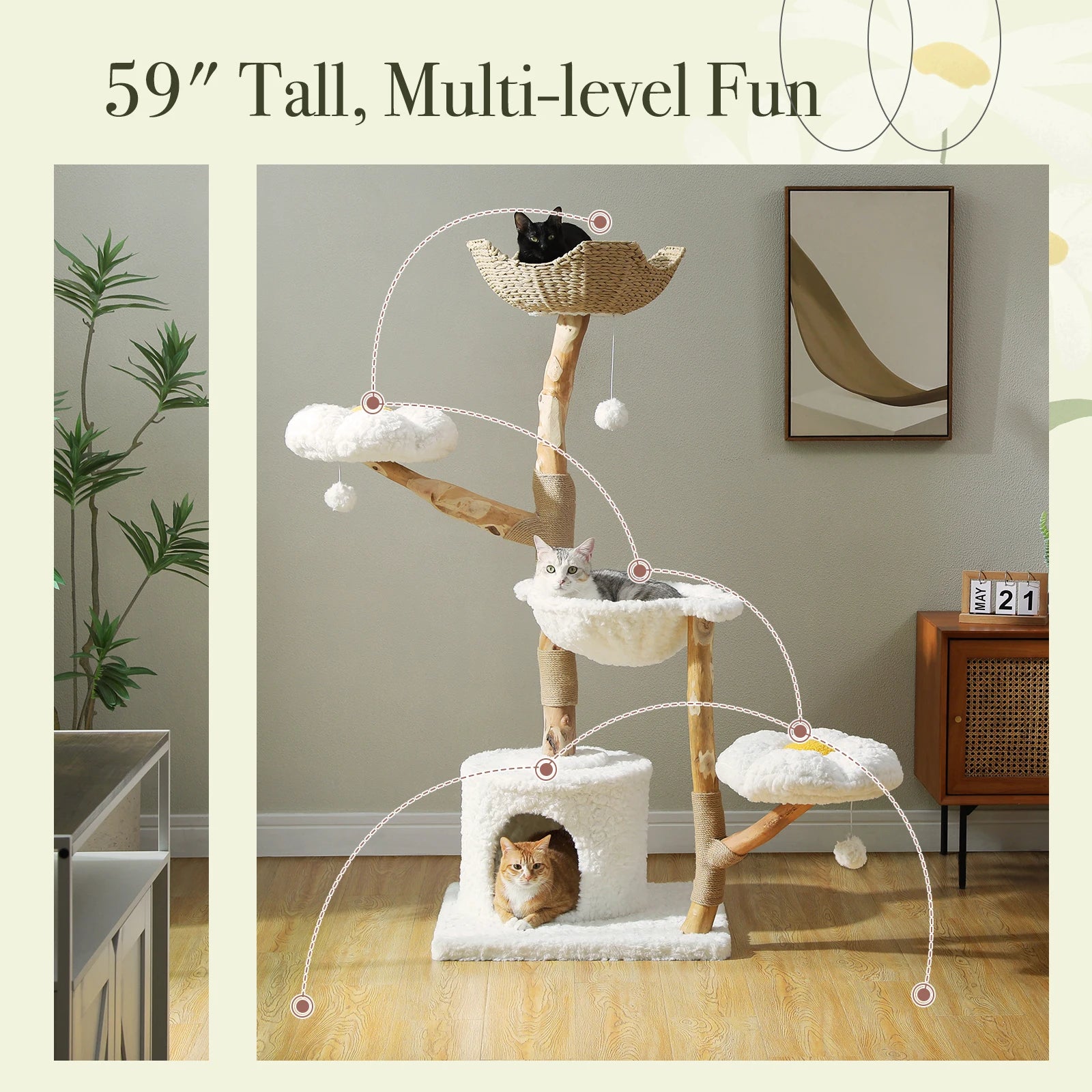 Modern Cat Tree Tower