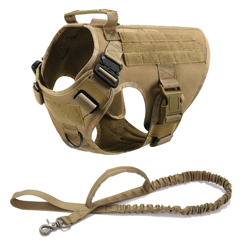 Harnais tactique militaire pour chien