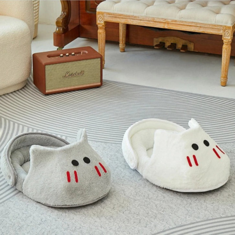 Semi-Enclosed Cat Bed Slip-On Style
