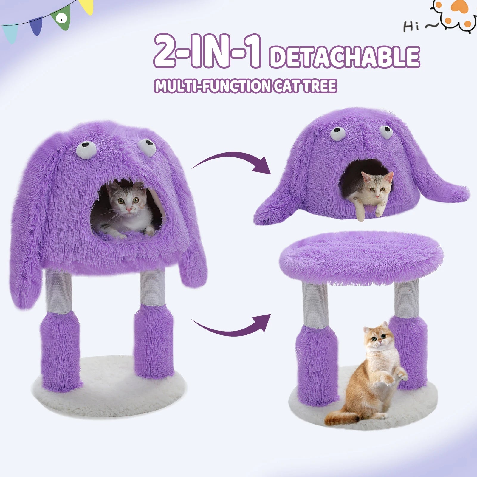 Arbre à chat 2-en-1
