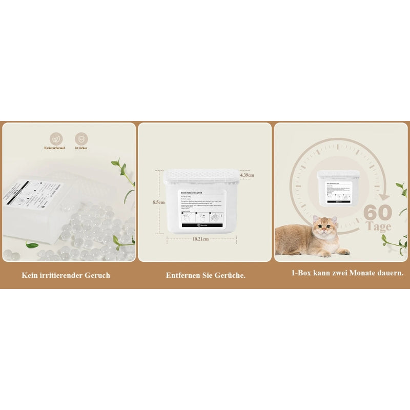 Smart Cat Litter Box with Wood Design