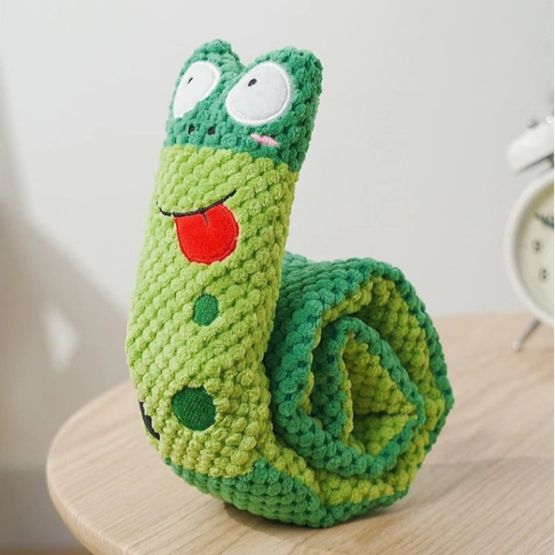 Snail Plush Dog Puzzle Feeder
