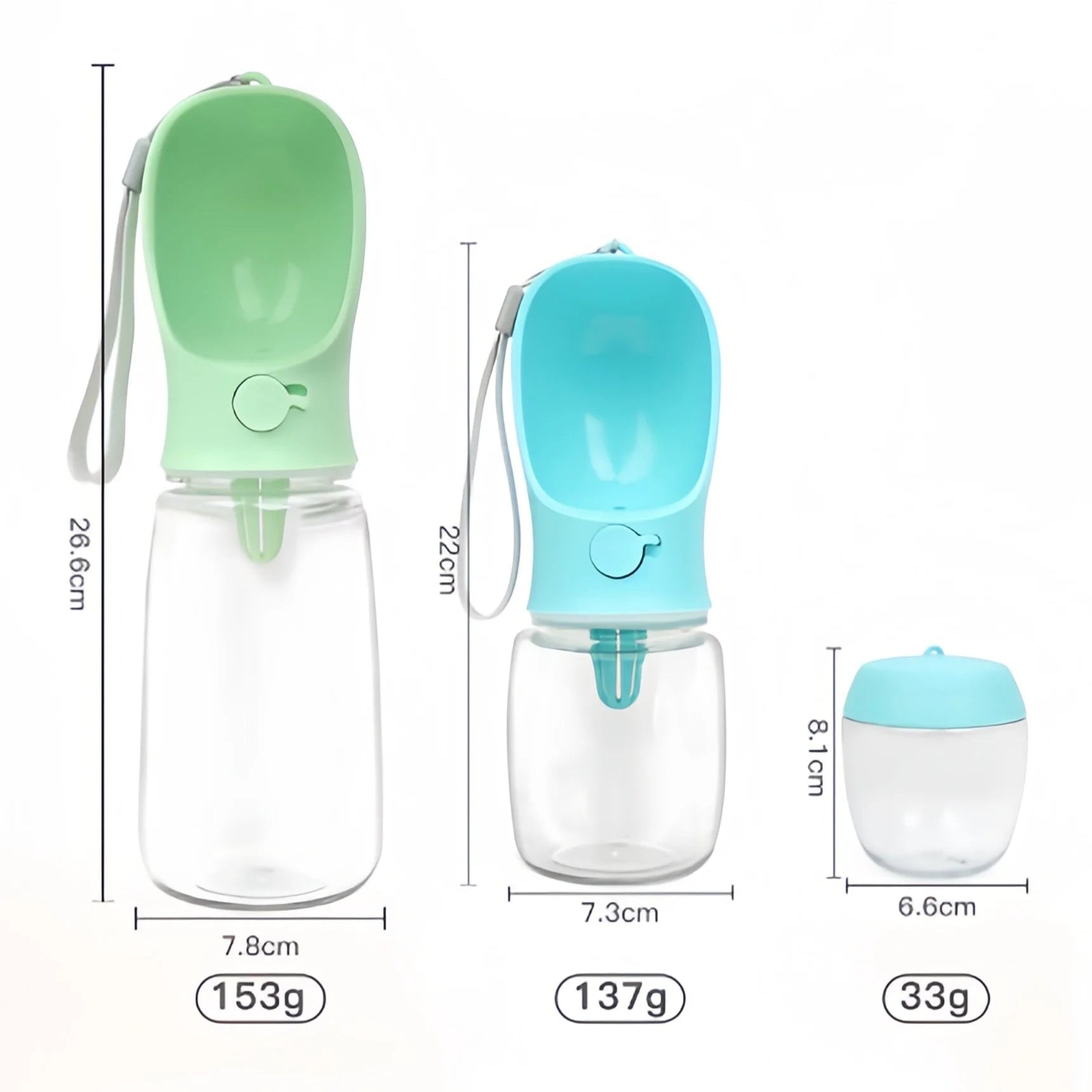 Travel Pet Water Bottle and Food Dispenser