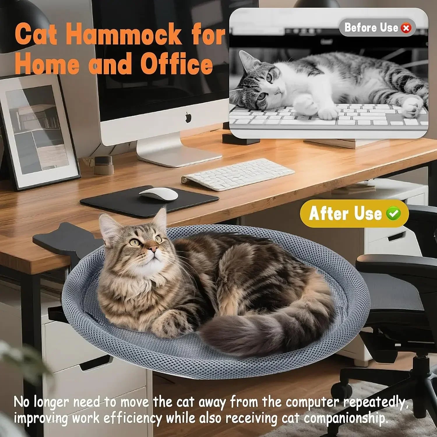 Under Desk Cat Hammock Bed