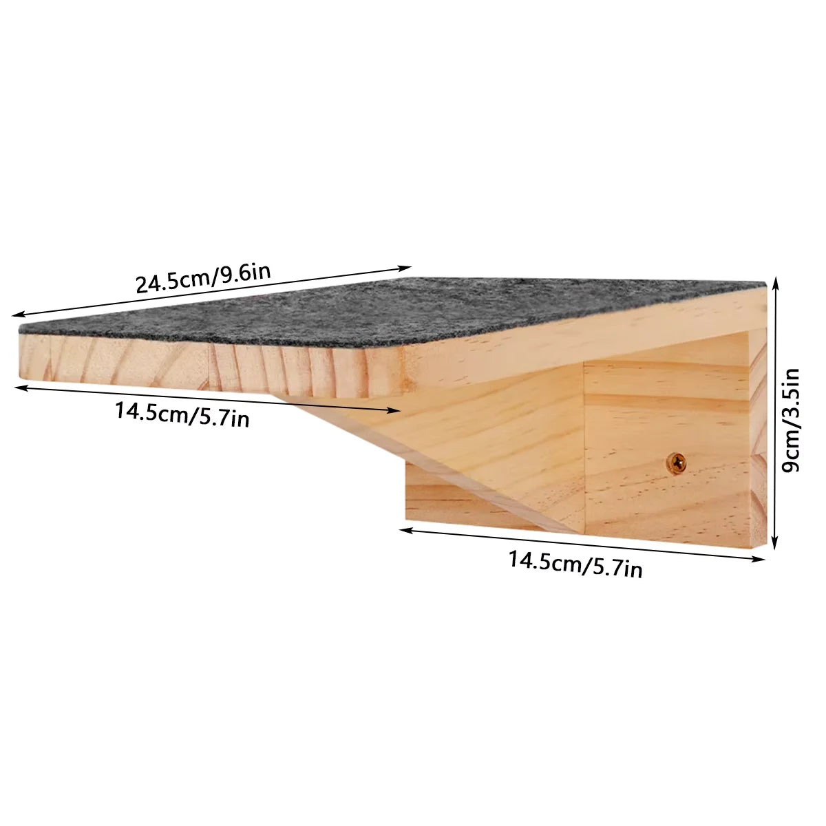 Wall-Mounted Cat Shelf Bed