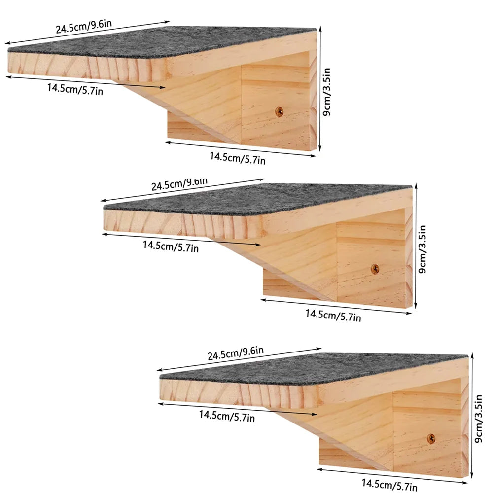 Wall-Mounted Cat Shelf Bed