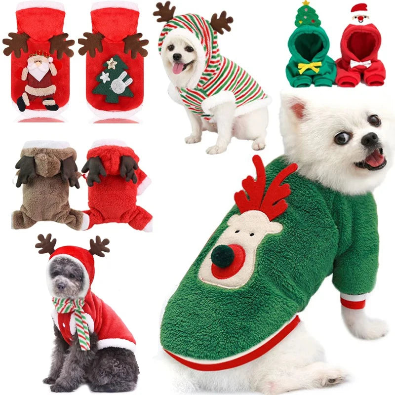 Warm Christmas Hoodie for Dogs