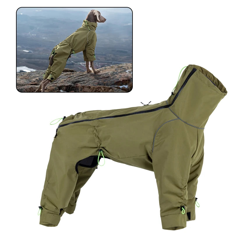 Waterproof Reflective 4-Leg Dog Jacket