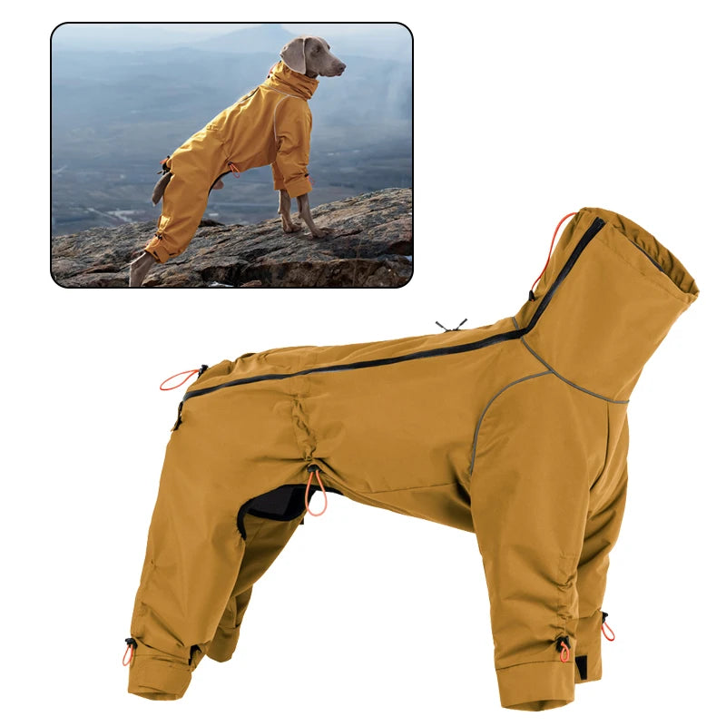 Waterproof Reflective 4-Leg Dog Jacket