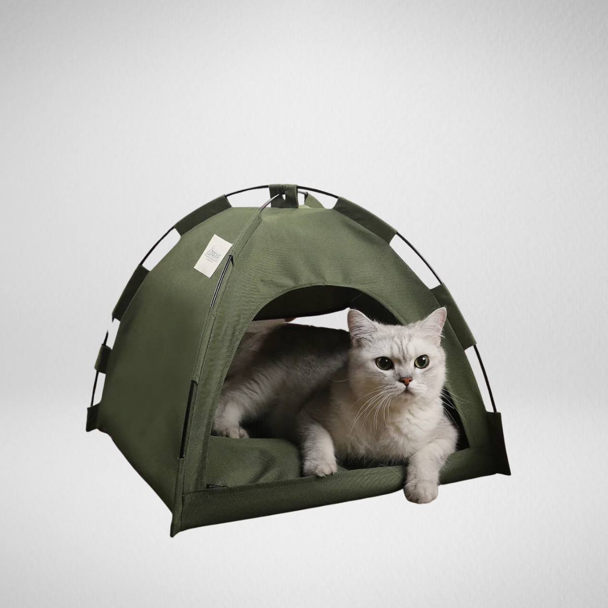 Winter Clamshell Cat Tent Bed