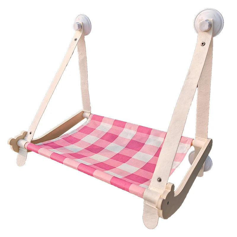 Wooden Window Cat Hammock Mat