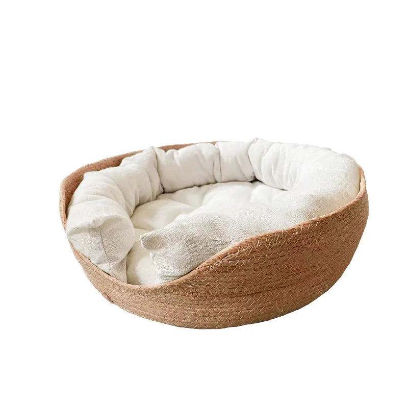Woven Bamboo Pet Bed