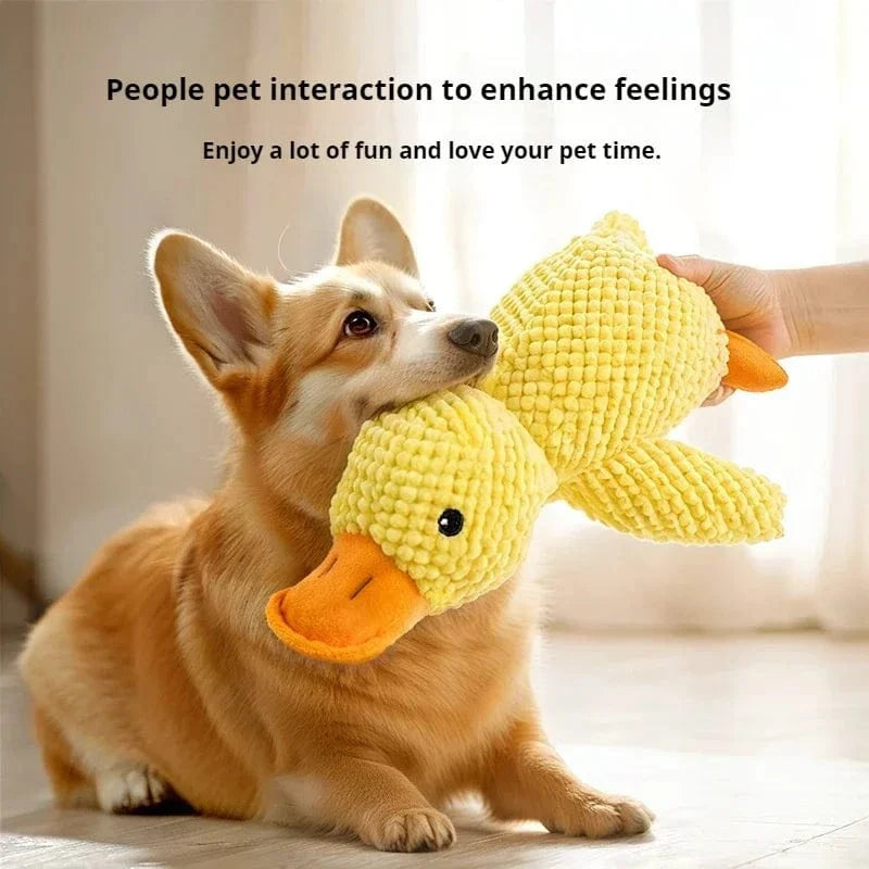 TechnuPet Dog Toys Bite-Resistant Plush Duck Dog Toy