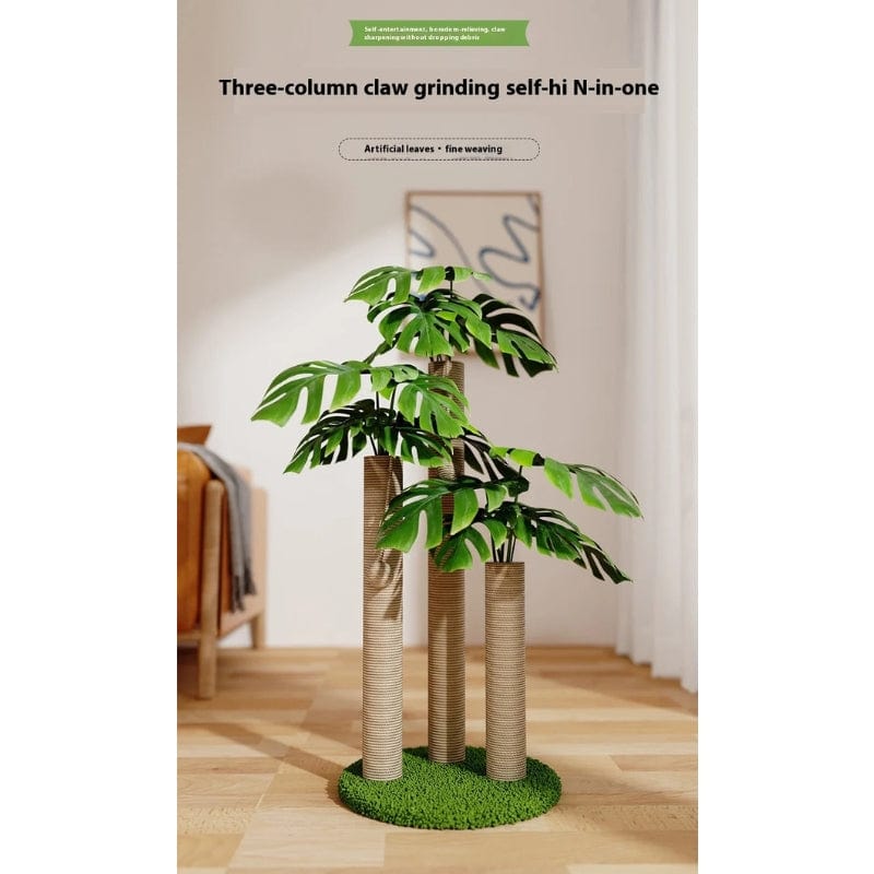TechnuPet Cat Scratching Post Coconut Tree Cat Scratching Post
