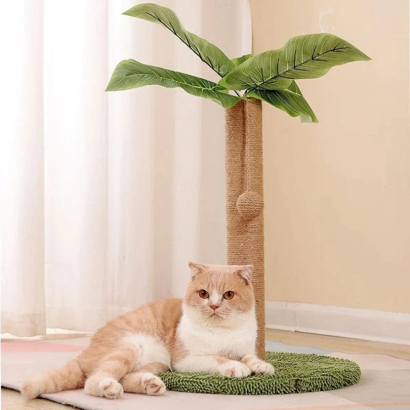 TechnuPet Cat Scratching Post Coconut Tree Cat Scratching Post