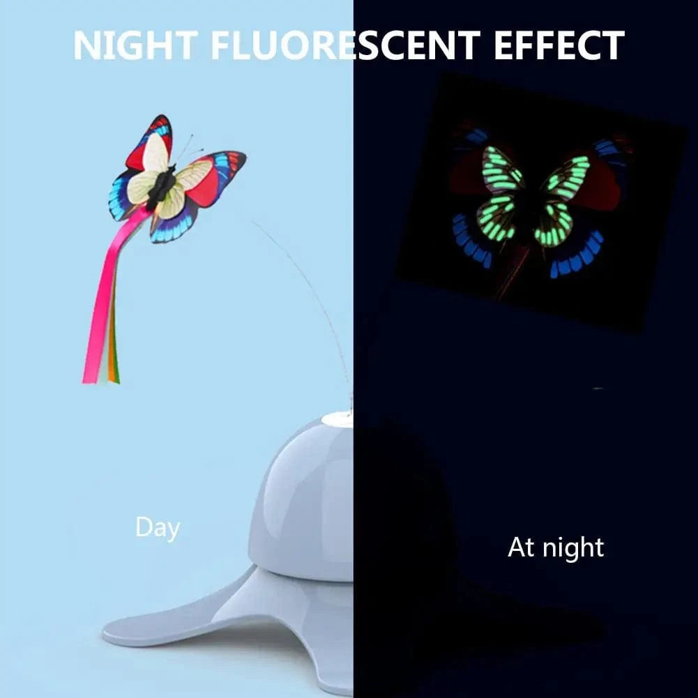 TechnuPet Cat Toys Electric Rotating Butterfly Cat Toy