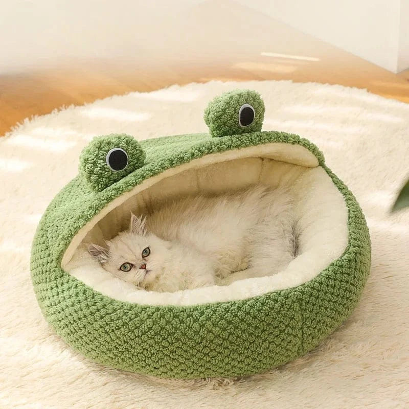 TechnuPet Cat Bed Half shed fossa / S Within 10 pounds Frog Villa Cat Bed