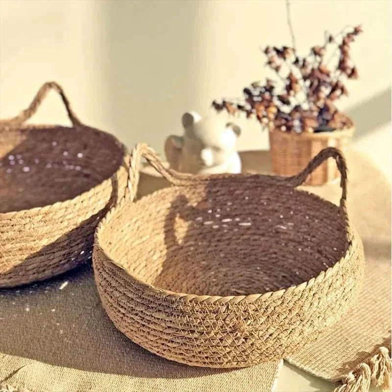 TechnuPet Cat Bed Hand-Woven Rattan Cat Bed