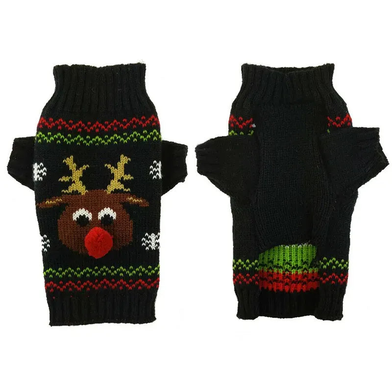 TechnuPet Dog Sweaters Knitted Christmas Dog Sweater