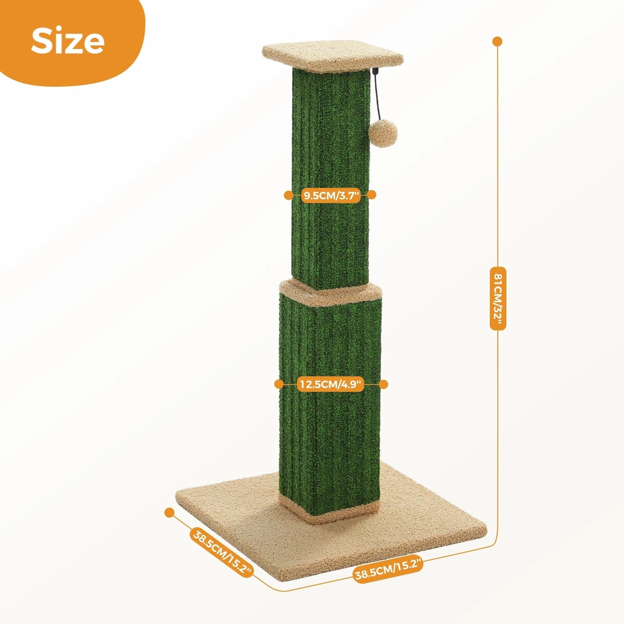 TechnuPet Cat Scratching Post AMT0316GN / L / United States Large Cat Scratching Post