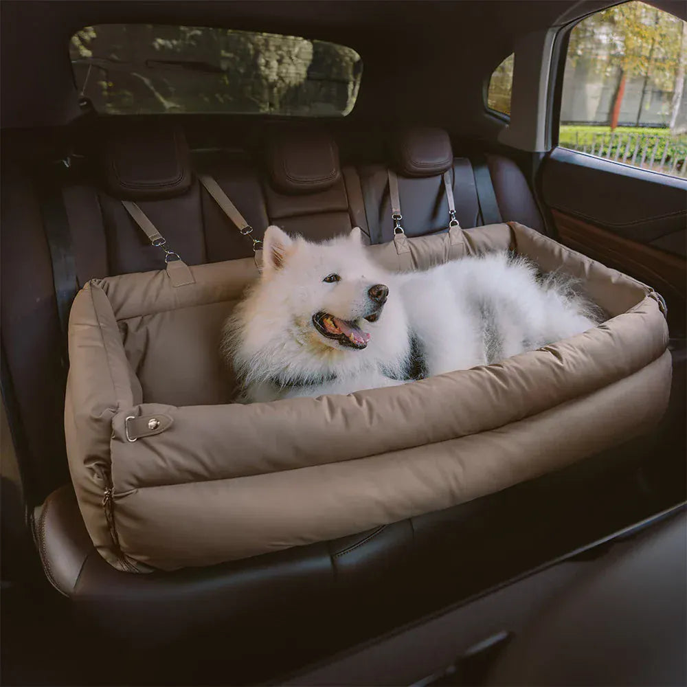 TechnuPet Car Accessories for Dogs Luxury Dog Car Seat
