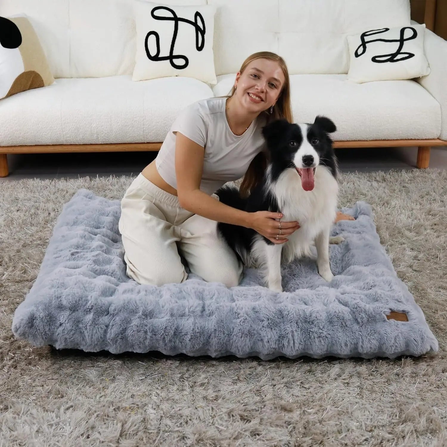 TechnuPet Dog Bed Plush Dog Bed