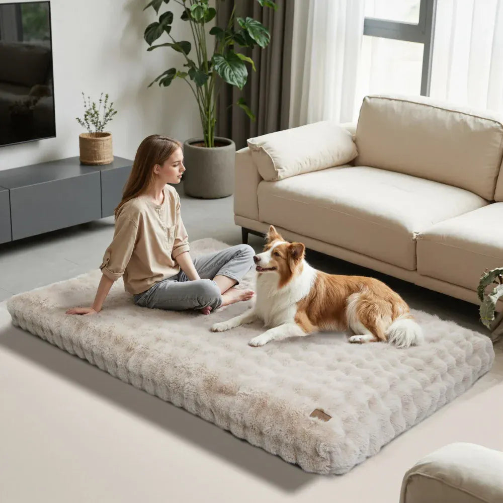 TechnuPet Dog Bed Plush Dog Bed