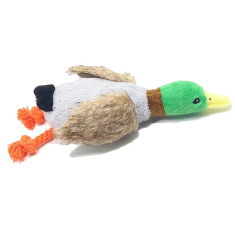TechnuPet Dog Toys Plush Duck Squeaky Dog Toy