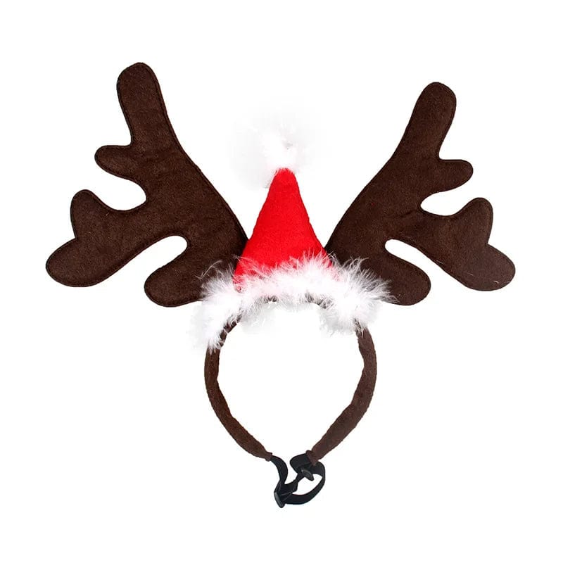 TechnuPet Pet Clothing Reindeer Antlers Christmas Dog Headband