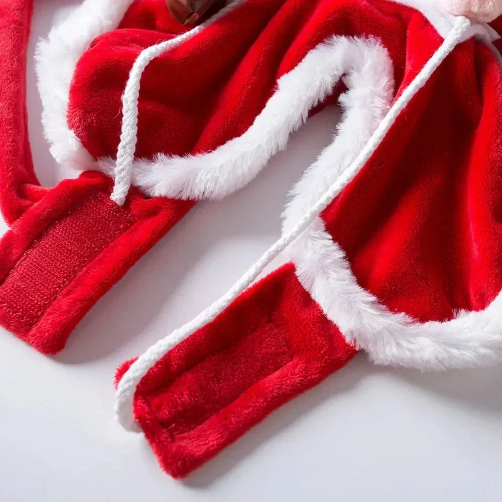 TechnuPet Dog Christmas Outfit Santa Claus Christmas Dog Costume
