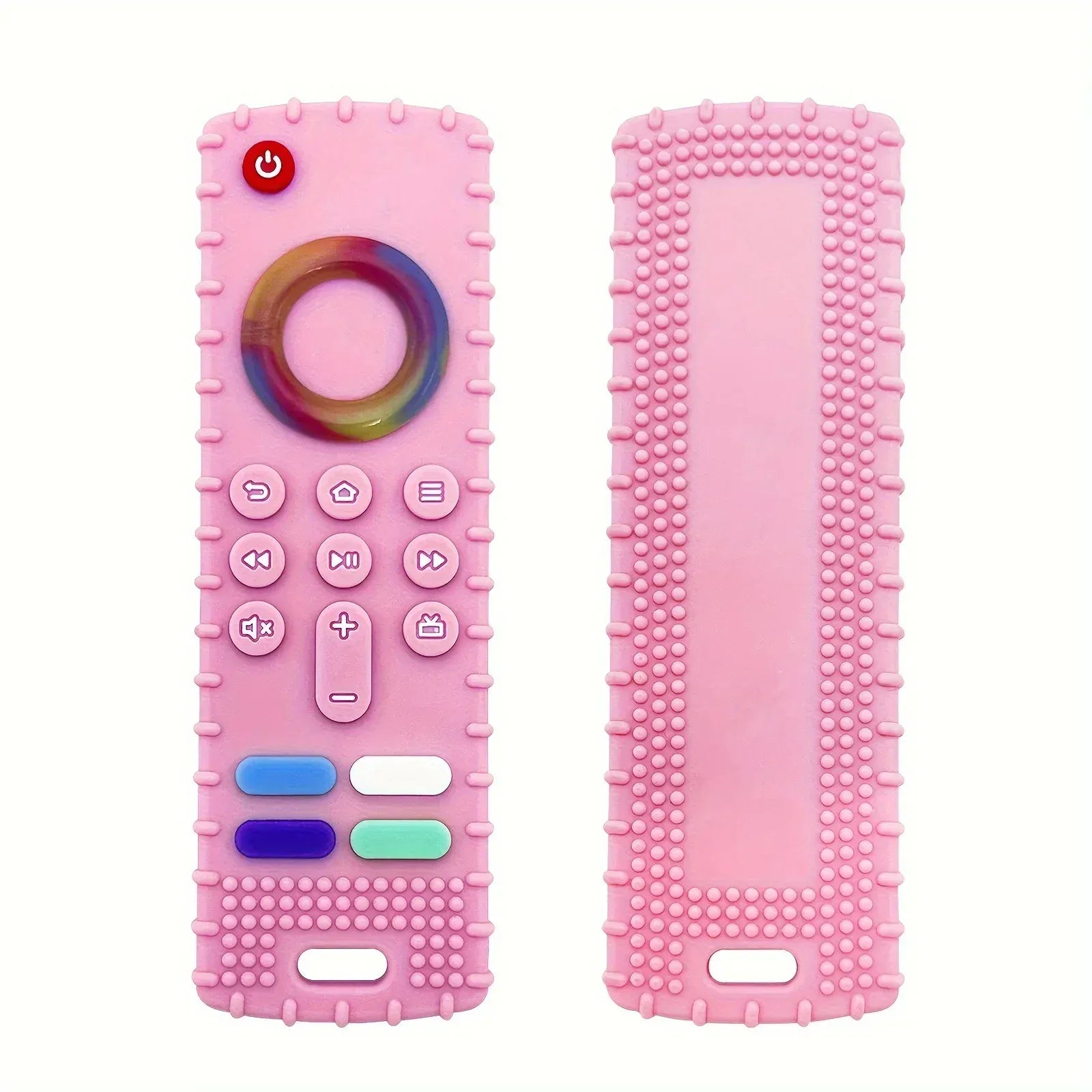 TechnuPet Dog Toys Pink Silicone Remote Dog Teether