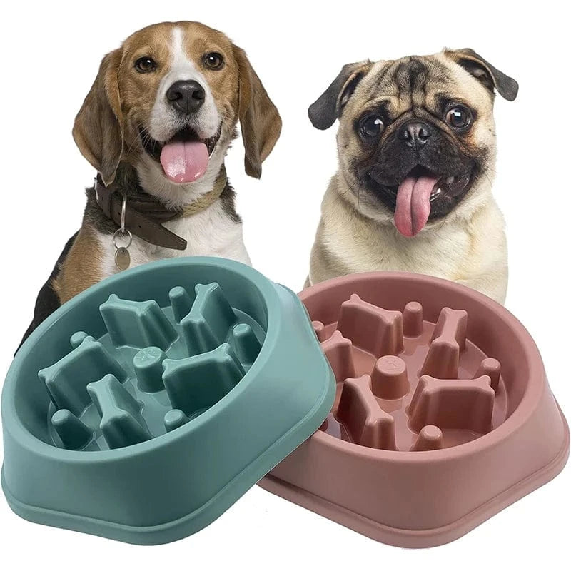 TechnuPet Dog Bowls GN PK dog bowls / 7.5inch (19.5cm) Slow Feeder Dog Bowl