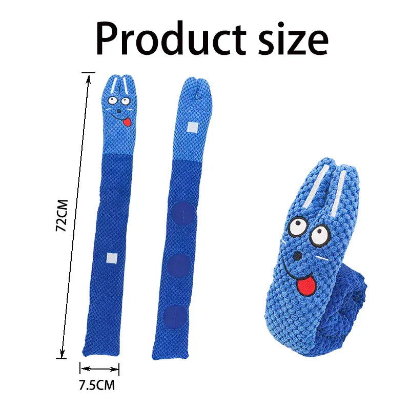 TechnuPet Dog Toys Snail Plush Dog Puzzle Feeder