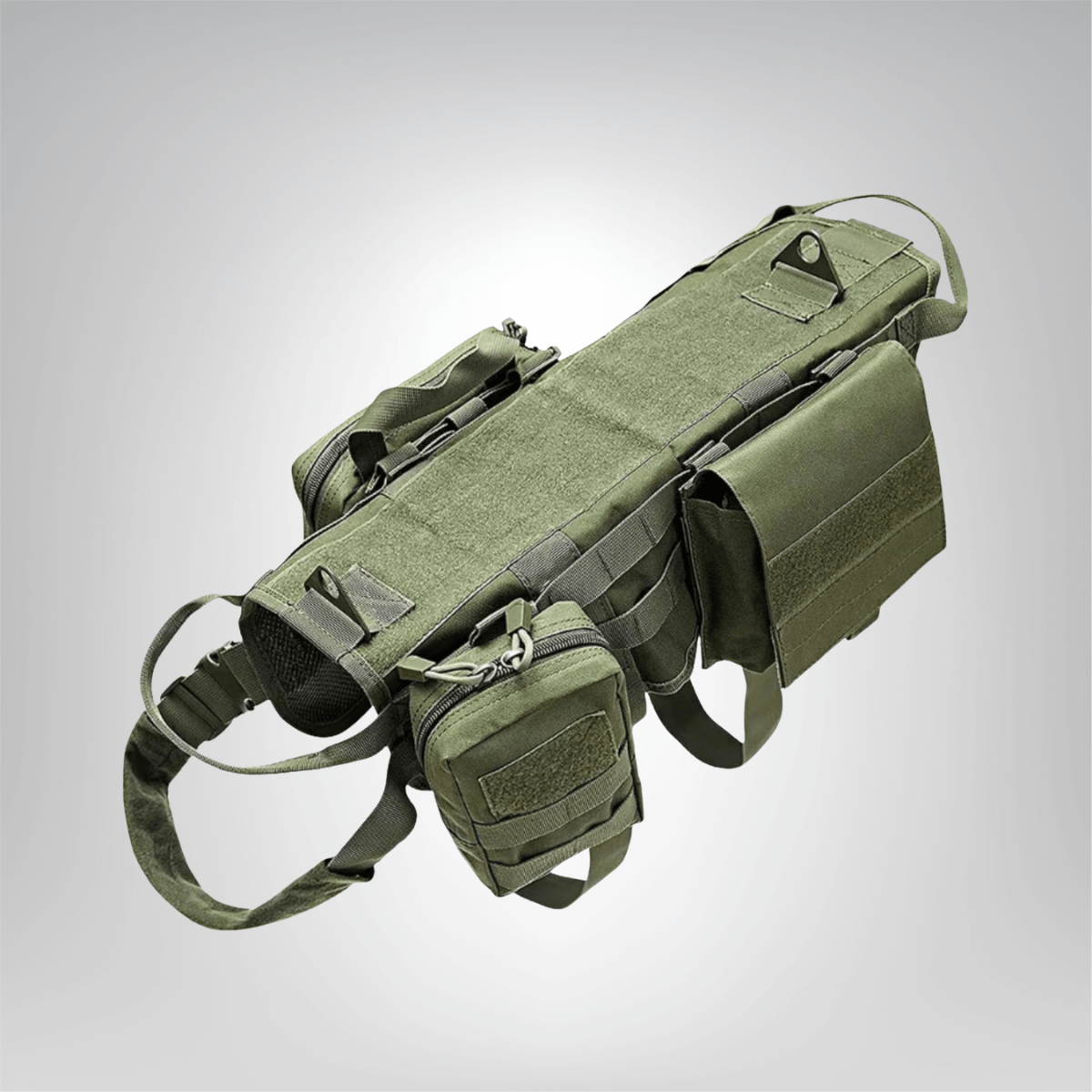 Tactical Large Dog Harness with Pouches